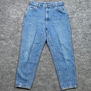 Vintage Lee High Waisted Mom Jeans Medium Wash Tapered Leg 16 PET Made in USA